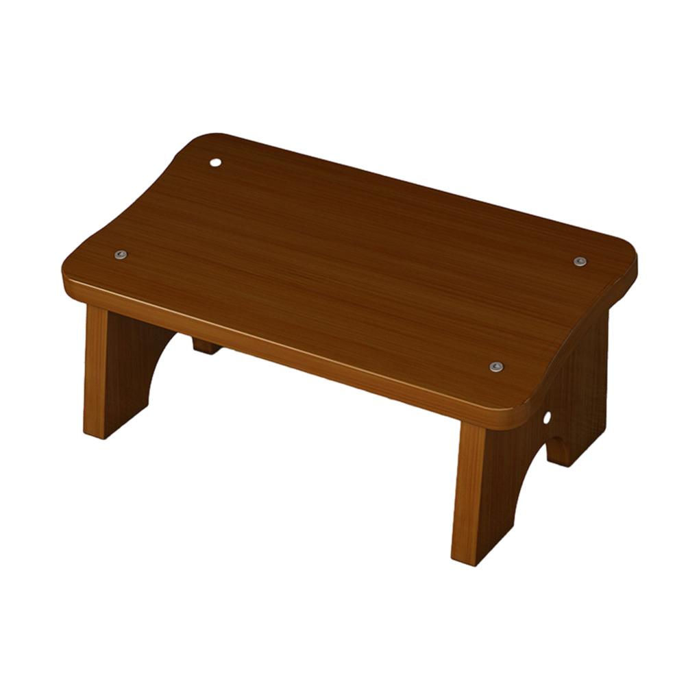 Taburet din lemn de bambus - Taburet artizanal rafinat și sigur pentru acasă, scaun jos, bancă otomană, inodor