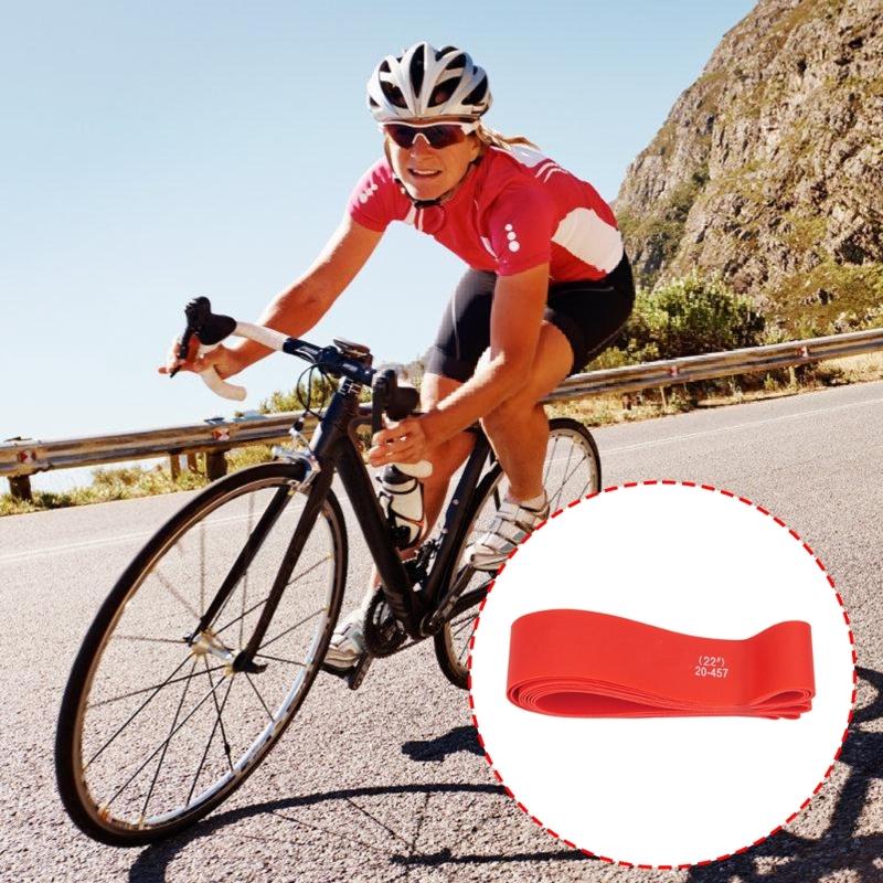 Reinforced Bike Tire Defender Slip-Resistant Finish Light Construction Shock Reduction Extended-Use Cycling Accessory