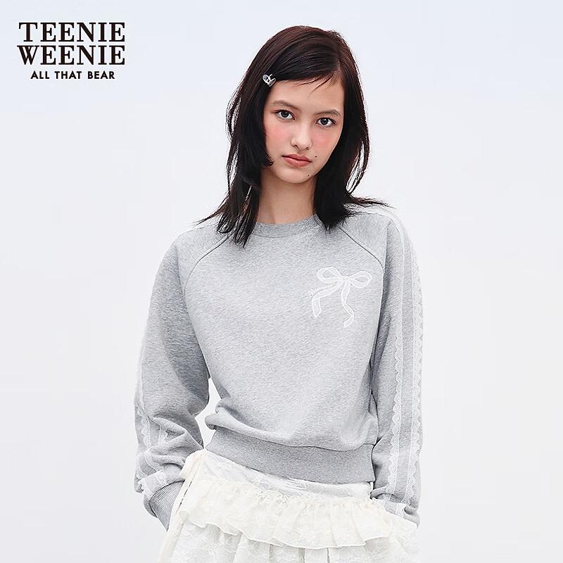 

Teenie Weenie Women s Lace Patchwork Raglan Sweatshirt M