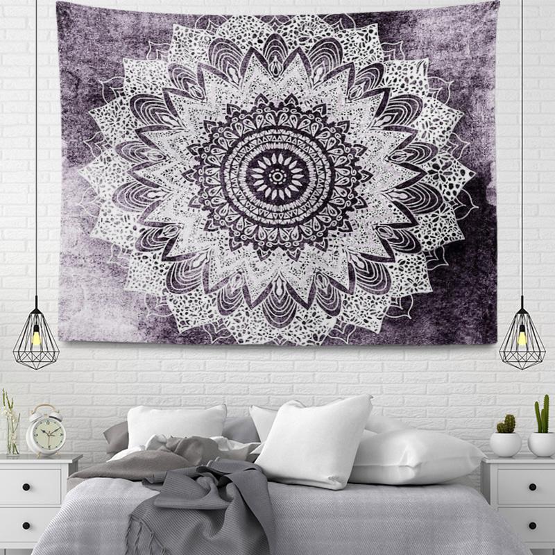 Vintage Bohemian Mandala Tapestry Aesthetic Room Home Decoration Wall Hanging Cloth Living Room Bedroom Decor Tapestries