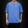 Summer Men's T Shirt Fashion Solid Oversized Hip Hop T-shirt Casual Cotton Mens Streetwear Top Tees
