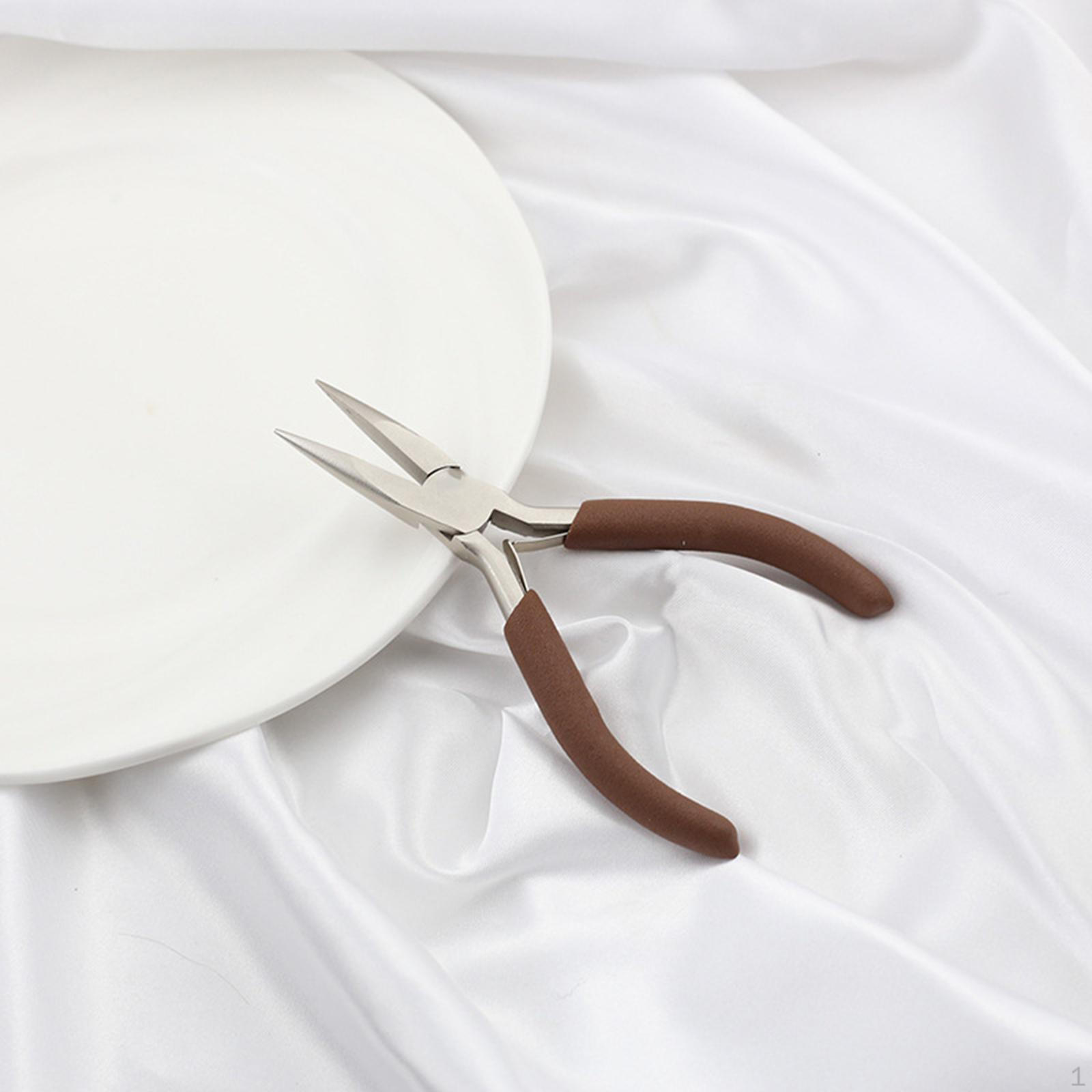 

Ювелирные плоскогубцы для поделок, многофункциональные кусачки с ручкой-ручкой для проектов своими руками Pointed Nose Pliers