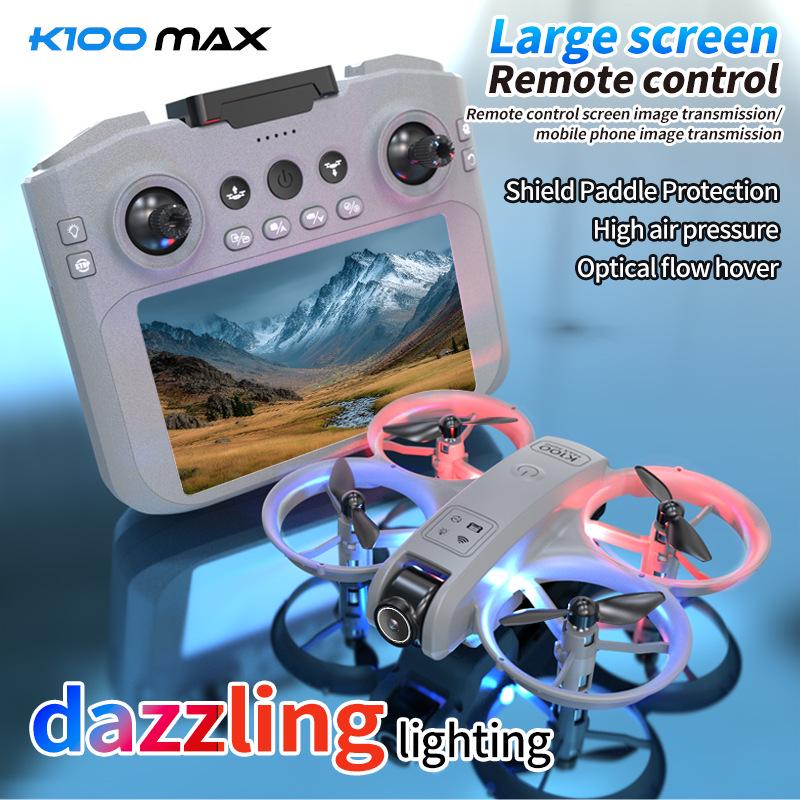 K100max GT3 Drone: Mini Dual-Camera Quadcopter with Optical Flow & Full Protection for Aerial Photography.