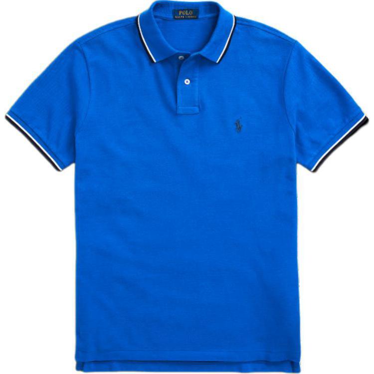

Polo Ralph Lauren SS24 Приталенная футболка-поло с коротким рукавом и вышивкой пони Мужские топы Синий MNPOKNI1N822829-400 XL