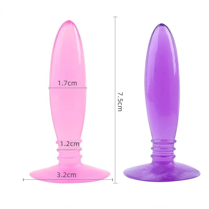 Mini Anal Plug Jelly Toys Real Skin Feeling Adult Sex Toys Sex Products Butt Plug for Beginner Erotic Toys