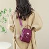 Bolso bandolera ligero de nailon para mujer: minibolso informal con múltiples compartimentos con cremallera y correa de hombro extraíble. Disponible en una docena de colores.