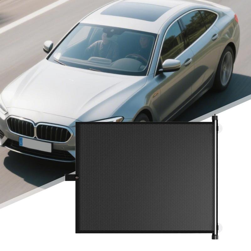 Car Privacy Drapery Car Side Window Shade Single-Touch Retractable UV Protection Automobile Interior Accessories For Hot Weather