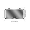 HD Mirror Car LED Makeup Mirror Sun Visor Plate Interior Rear Mirror USB Charing Dimmable Touchscreen Auto Vanity Mirror