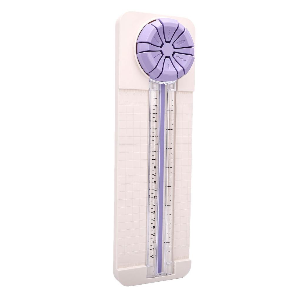 Straight Dotted Curved Paper Cutter ABS Line Cutting Trimmer Portable Paper Cutter  Scrapbooking