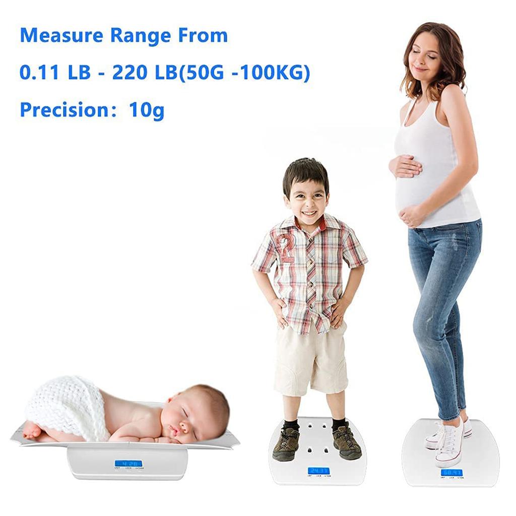 for Smart Baby Scale Infant Digital Scale Pound Ounces Kilogram Weighing Mode Height Chart Sensitive Sensor Scale for Ki