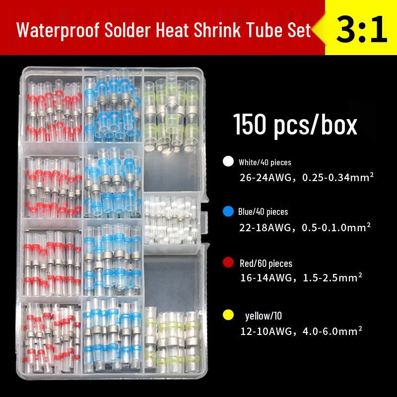 Solderless Heat Shrink Tube Connector with Adhesive Waterproof Wire Protection and Insulation Terminals