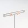 ESTELLE [Official] [Web Exclusive] Women's Earrings, 10K Pink Gold with Rose Quartz, 0222-8666-0019-0000
