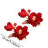 Beautiful Chinese Ancient Hairpins Beads Exquisite Fairy Side Clips Hanfu Flower Hair Clips  Girls