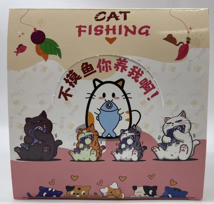 New Products In Stock No Fish You Keep Me Blind Box Fish Cat White Cat Orange Cat Trendy Toy Toy Car Decoration Birthday Gift