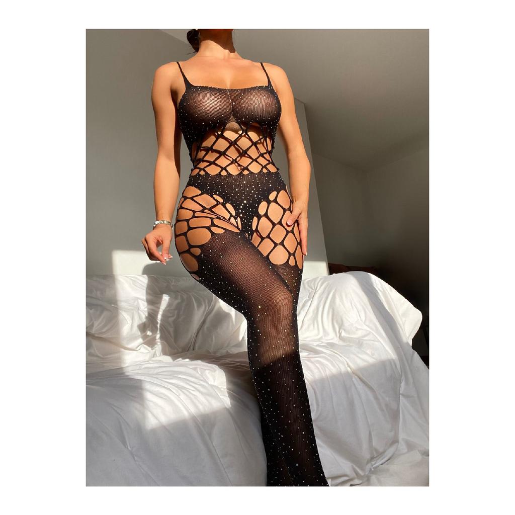 Women's Garter-looking Private Area Open Fantasy Body Stockings