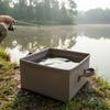 Foldable Waterproof Fishing Bucket Portable Square Basin for Camping Foot Soaking