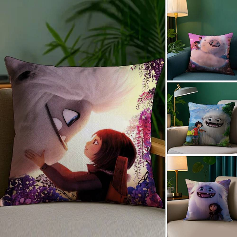 A-Abominable Personalized Pillow Case Sofa Living Room Bedroom Double-sided Printing Square Cushion Nap Time Cushion Cover