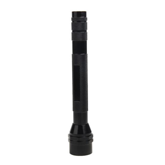 LED Flashlight with Telescoping Magnetic Pickup Tool Outdoor Camping Hiking Car Repair Emergency Handheld Flash Lamp with Extendable Magnet Stick