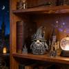 Gotycka Figurka Czarodzieja Krasnala Halloweenowa Mini Statuetka Krasnala z Żywicy Kolekcjonerska Ozdoba Krasnala na Stół Komodę Półkę Dekoracja Wielopoziomowej Tacy