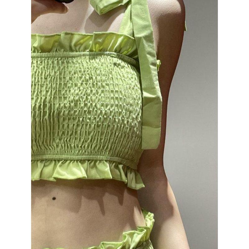 Export Single Pure Cotton Beautiful Girl Sweet Sexy Small Medium and Tall Dopamine Suit