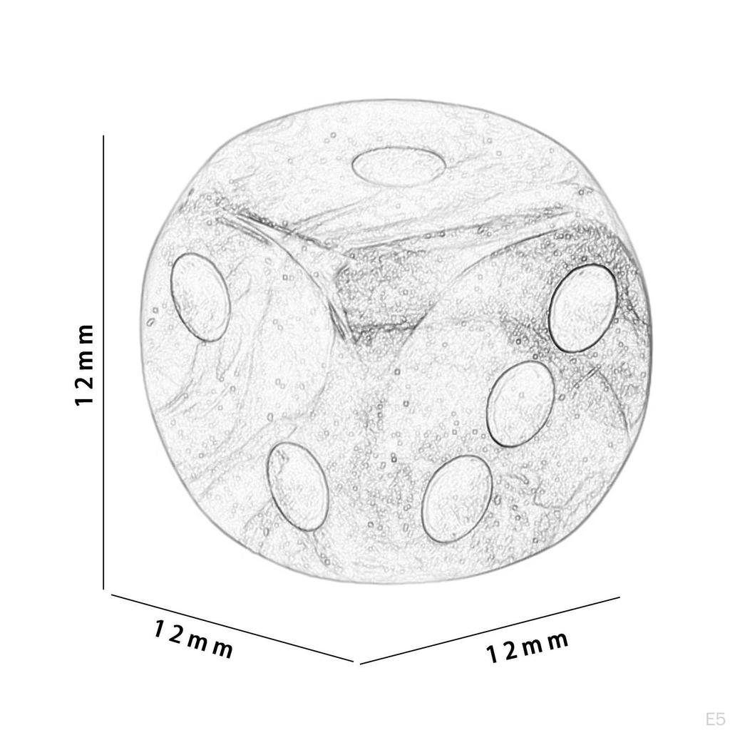 10 Pieces Polyhedral Dices Role Playing Dice Multi Side Acrylic Set Table Game Entertainment