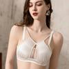 Pure Desire Sexy Mesh Lace Underwear Women's Ultra-thin Large Chest Small Side Breast Anti-sagging Bra Set