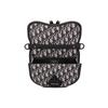 Dior Galopp Schräger Aufdruck Gesticktes Monogramm Vollflächiger Druck Jacquardstoff Gemischtes Kornleder Schulter Crossbody Tasche Herren Taschen 1ADPO033YKY-H27E