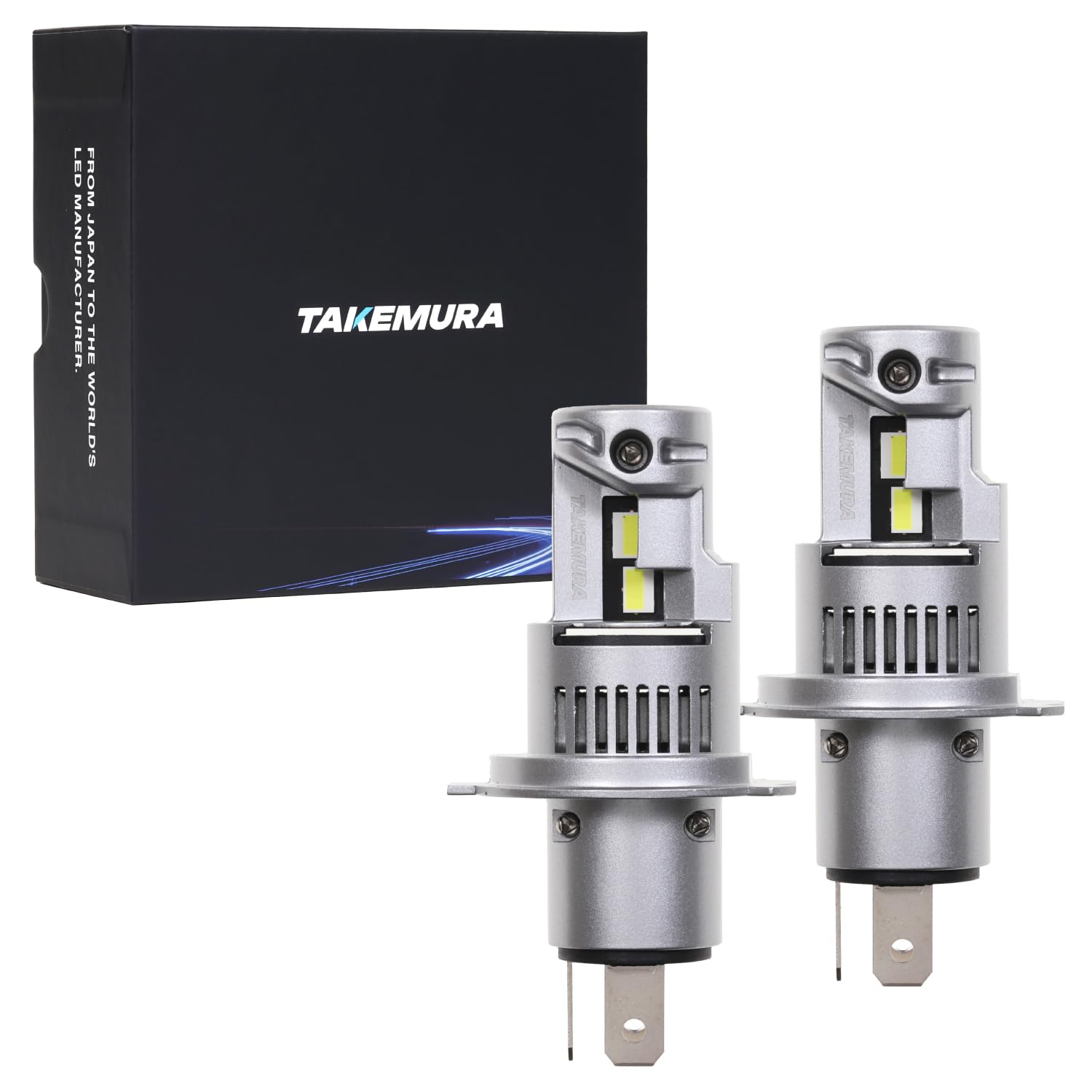 

Takenous Takemura Shokai 24V H4 LED Headlights for Trucks and Left and Right Set Buses, 8,000lm, (White, H4) белый