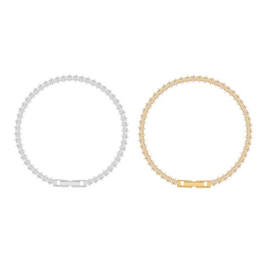 Zirconia Cubic Bracelet for Women Tear Drop Shaped Rhinestone Bracelet Wedding Bridal Jewelry for Anniversary Birthday Valentine's Day