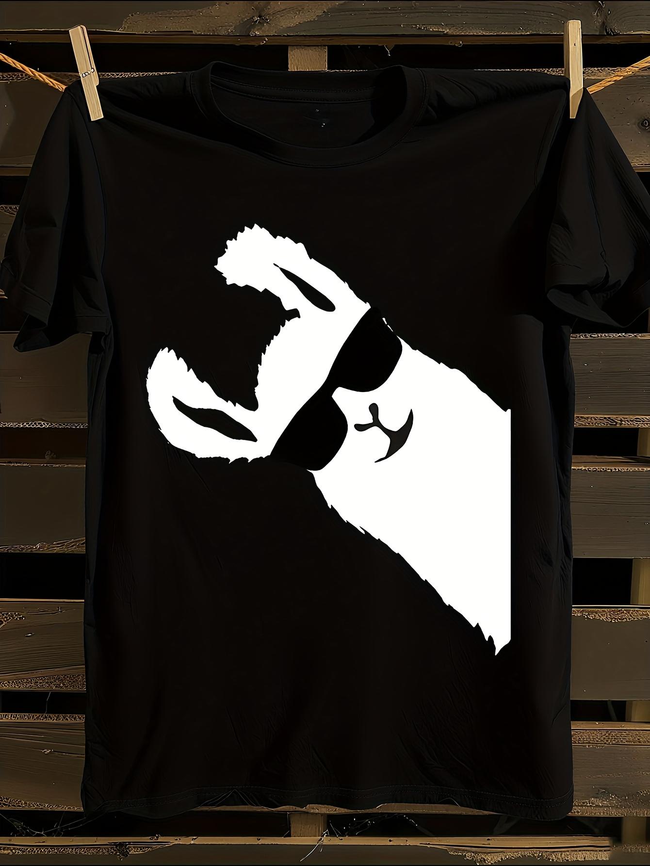 Funny Llama and Alpaca with Glasses Graphic T-shirt XXL