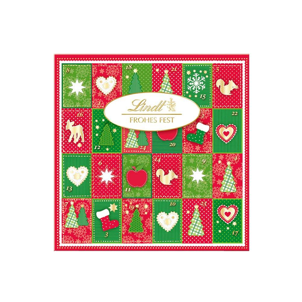 [Официальный Lindt] Шоколад Lindt Lindor Шоколад С Рождеством Адвент-календарь 115 г Рождественский Подарок