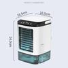 3 Wind Modes Mute Air Cooler Humidifier Portable Air Conditioner Fan Desktop Dual Spray Ultrasonic Atomization Electric Fan