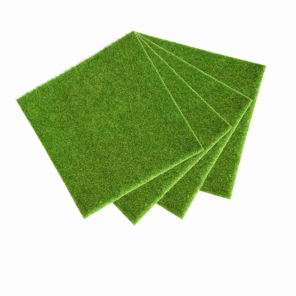 Artificial Turf Lawn Grass Plants For Miniature Dollhouse Landscaping Decoration(30 x 30cm)