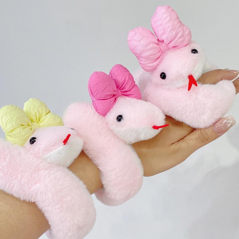 Kreslený Malý Had Plyšový Tleskací Kruh Anime Hračky Kawaii Plněné Panenky Zábavná Kreativní Hadí Panenka Narozeninový Dárek Pro Děti