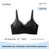 Premium Seamless Tank Top Bra for Women, Side Gather Push Up Anti-Sagging Wireless Breathable Comfortable Lingerie