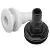 Kriccekal Boat Drain ABS 3/4" Black Through Hull Connector Hose Coupling Drain Replacement Hardware