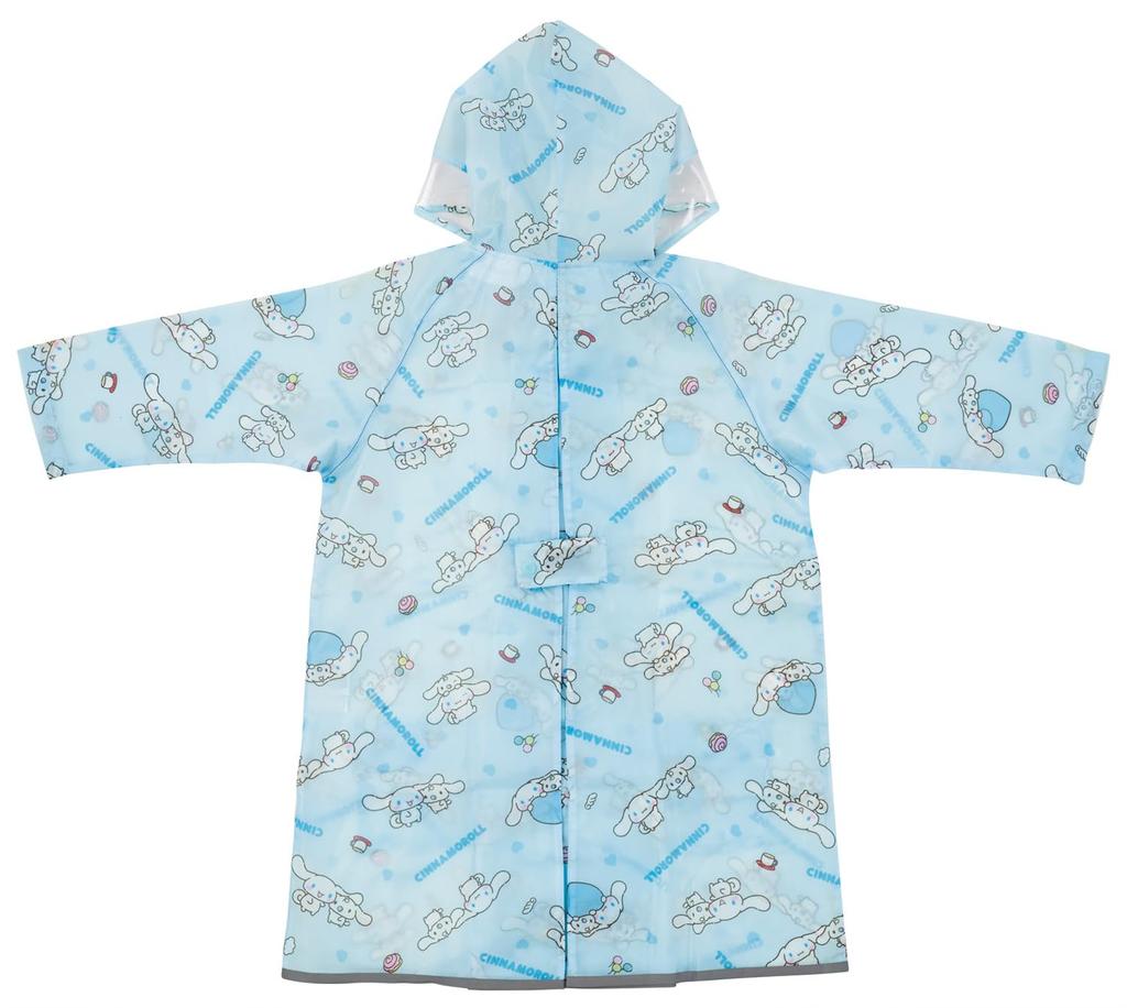 Skater Children's Raincoat, RACO1M, Fits Girls (110-125cm), Cinnamoroll and Friends, Can Be Put On and Removed While Wearing a School Backpack