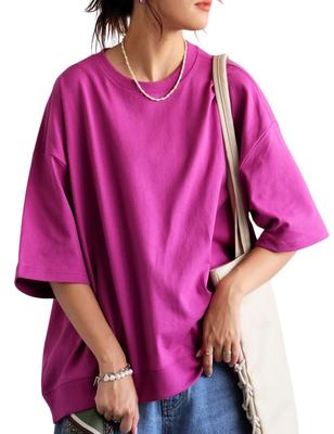 Antiqua Women's Basque T-Shirt, Sweatshirt, Size L, 33, Pink, NA-00487