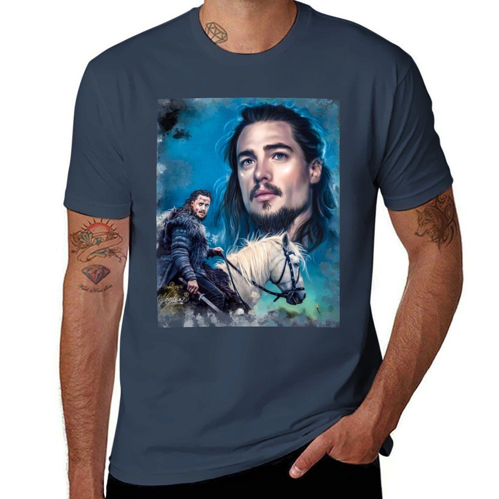 The Last Kingdom Uhtred of Bebbanburg TShirt Street Fashion Casual Tee Shirt S