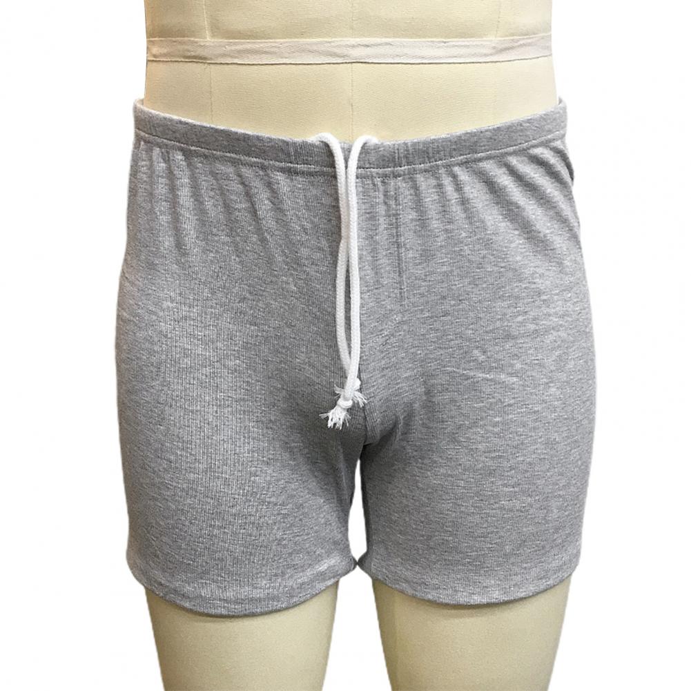2026 Knee Length Pants Men Summer Drawstring Shorts Slim Fit Above Knee Length Solid Color Beach Sport Casual Shorts