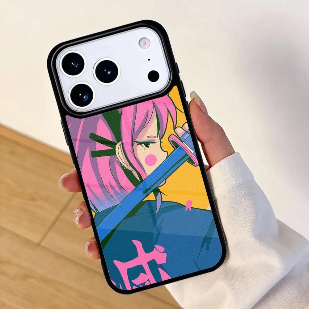 Anime Girl Samurai Mobile Phone Case for IPhone 17 AIR 16pro Max 15 14 13 12 11 Bumper Cover