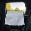 Cortina con ventosa universal para ventana de coche, parasol con forma de flor, protección UV para niños y bebés