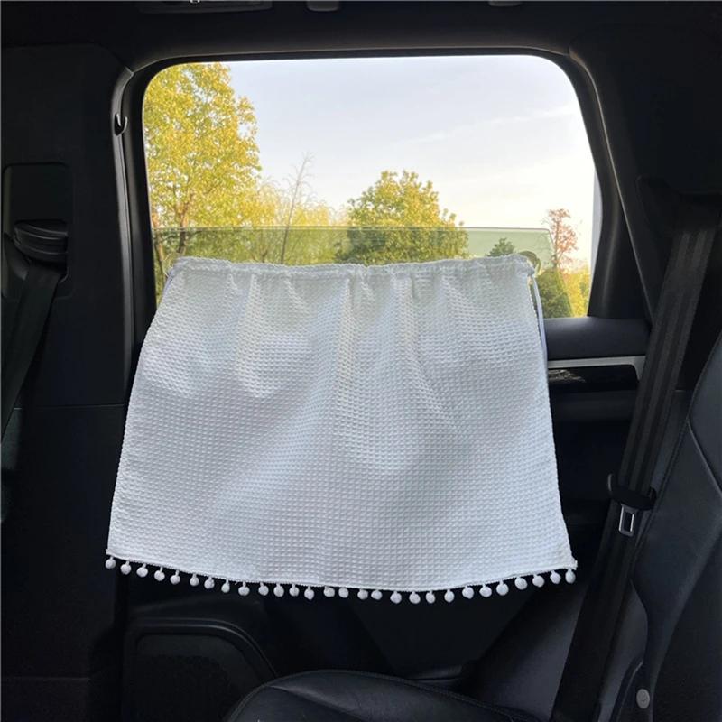 Universal Suction Cup Curtain Flower Car Window Sunshade Cover Cartoon Side Window Sunshade Uv Protection