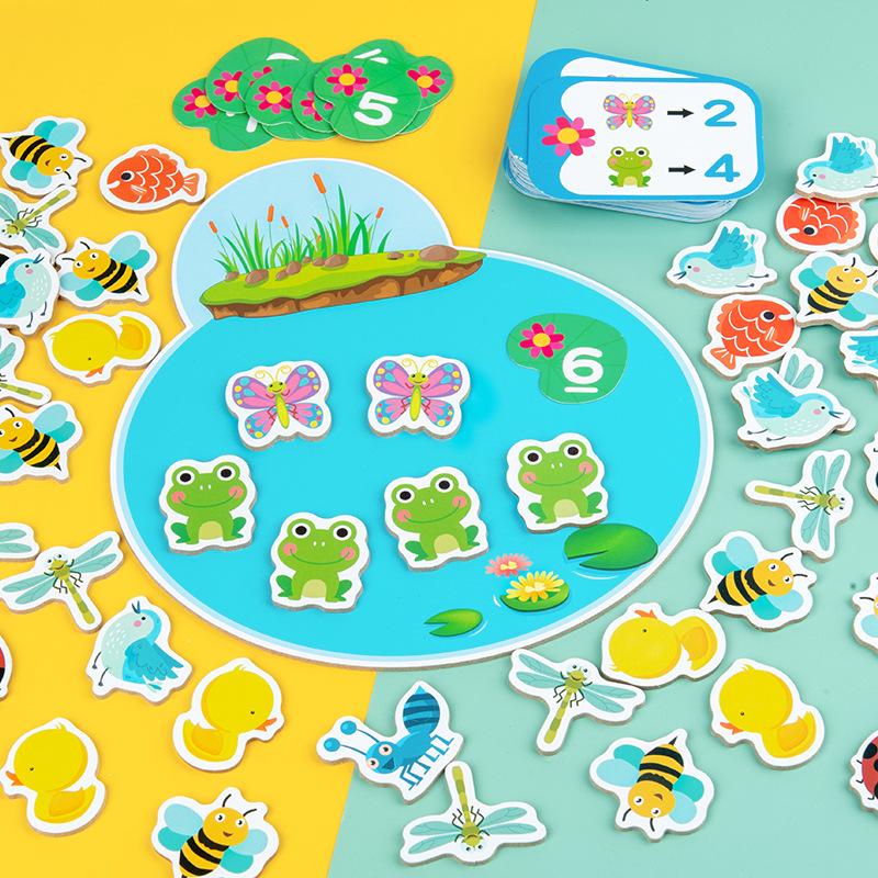 

Развивающая игра «Пруд с числами» для обучения сложению и вычитанию, возраст 3-6 лет