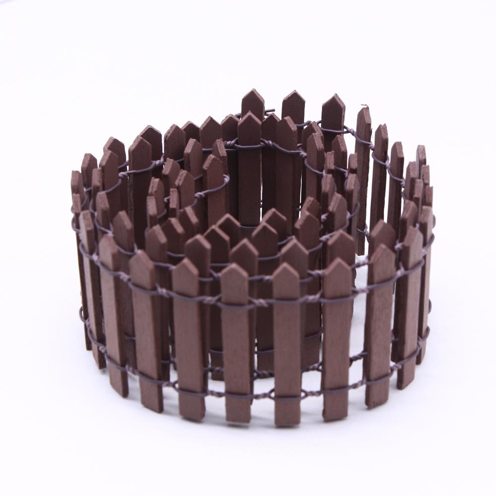 

Мини-забор для сада и украшение в виде бонсай Сказочный садовый забор Деревянное украшение, проект по рукоделию своими руками Мини-заборчик кофейный