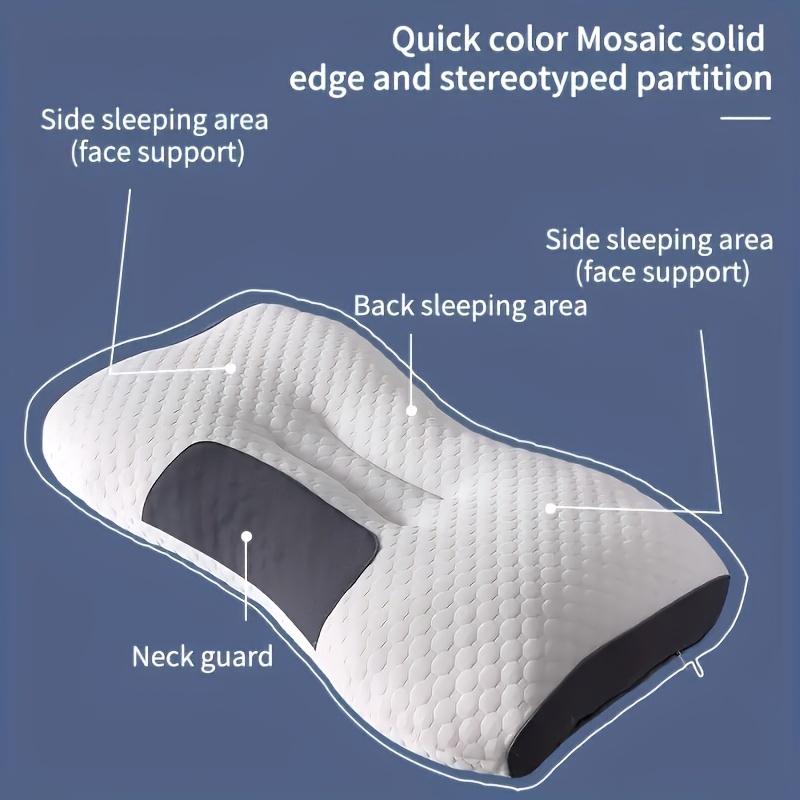 Washable Knitted Massage Pillow for Neck Support and Sleep Aid Ideal for Adults, Students, and Home Use