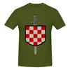 Funny Hrvatski Vitez Croatian Knight Croatia Crest Unisexs Printed TShirt Unisex T shirtUnisexga