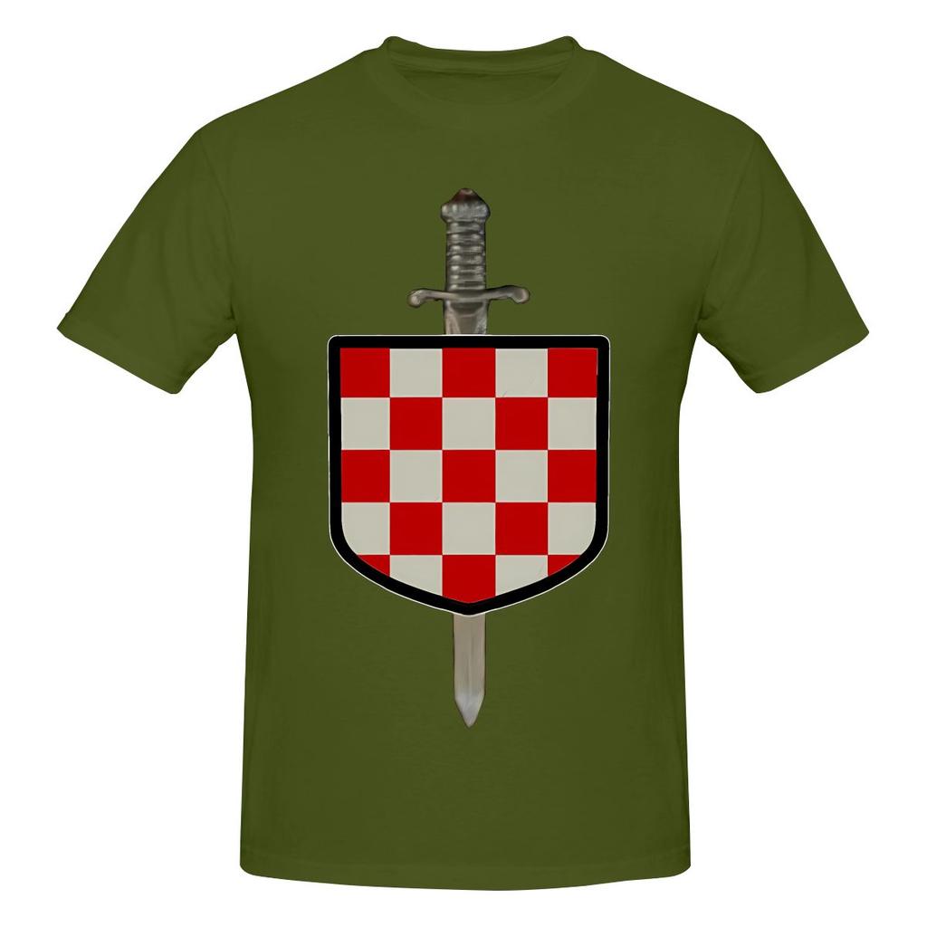 Funny Hrvatski Vitez Croatian Knight Croatia Crest Unisexs Printed TShirt Unisex T shirtUnisexga