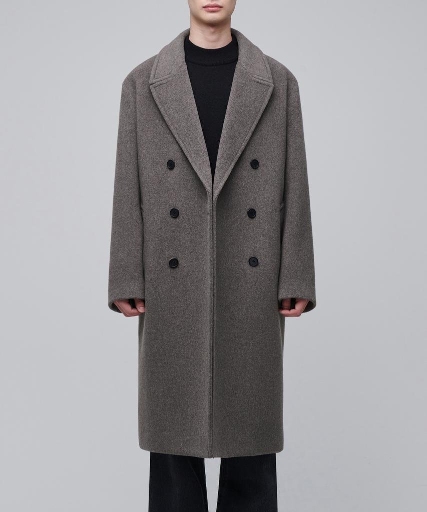 Musinsa Standard Cashmere Blend Oversized Double Coat [Taupe]