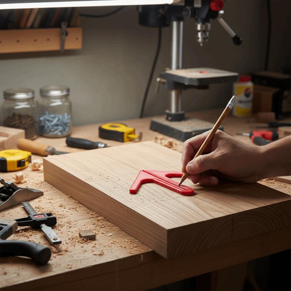 Recyclable Plastic Center Finder Tool Portable Design Woodworking Locator  Carpenter Use